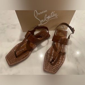 100% Authentic Christian Louboutin thong sandals